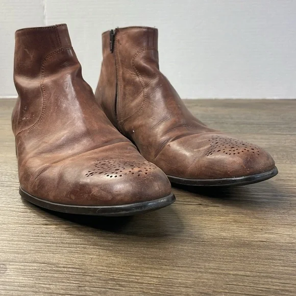 Jean-Baptiste Rautureau Mens Boots, Made in Italy, Leather, size